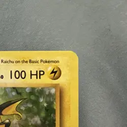 Pokemon TCG Raichu Holo Rare Card 14/102 Base Set English Edition - Image 3