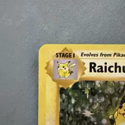 Pokemon TCG Raichu Holo Rare Card 14/102 Base Set English Edition - Image 4