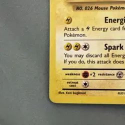 Pokemon TCG Raichu Holo Rare Card 14/102 Base Set English Edition - Image 5