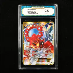 TQG 9.5 MINT+ 2016 Pokemon ENG Volcanion ex 115/114 UR - Image 1
