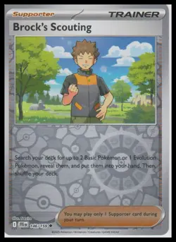 Pokemon SV09: Journey Together # Brock's Scouting Reverse Holo - Image 1