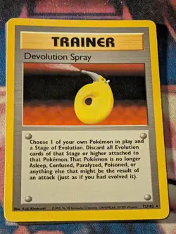 Devolution Spray 72/102 Base Set LP Pokemon - Image 1