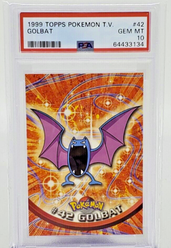 1999 Topps Pokemon TV Animation Golbat #42 PSA 10 - Image 1