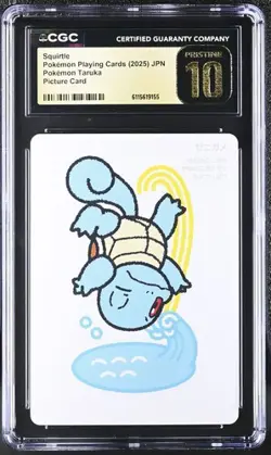 2025 POKEMON JAPANESE TARUKA PICTURE CARD SQUIRTLE CGC 10 PRISTINE - Image 1