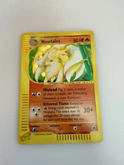 Pokemon TCG Ninetales Holo Rare 21/165 Expedition 2002 Vintage - Image 1
