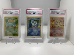 Pokemon TCG 25th Anniversary Celebrations Charizard Trio PSA 10 - Image 2