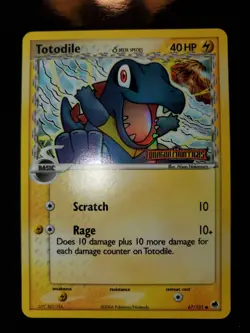 Totodile 67/101 Reverse Holo Stamp Pokemon TCG Card EX Dragon Frontiers NM - Image 3