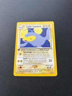 Pokemon Card Neo Destiny 1st Edition Light Lanturn 23/105 WOTC Rare - Image 3