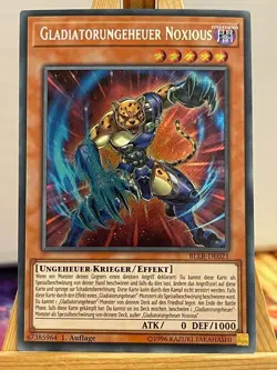 Gladiatorungeheuer Noxious BLLR-DE021 Secret Rare Deutsch NM YUGIOH - Image 1