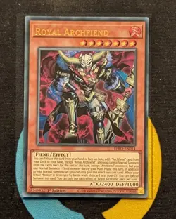 BPRO-EN014 Royal Archfiend Ultra Rare 1st Edition YuGiOh - Image 1