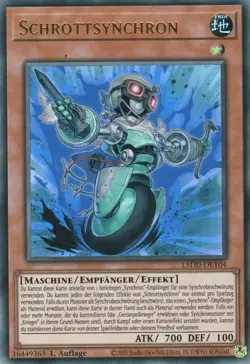 yugioh 1x Schrottsynchron L5DD-DEY04 ULTRA RARE 1AUFLAGE DEUTSCH - Image 1