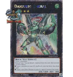 Yugioh! 1x Daigusto Emeral RA04-EN163 Platinum Secret Rare 1st Ed NM - Image 1