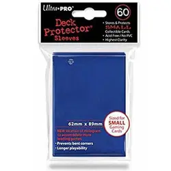 ULTRA PRO Deck Protector Sleeves Small 60ct 62 x 89 Blue Yugioh - Image 1