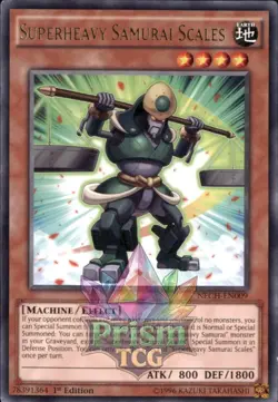 1st ed Superheavy Samurai Scales rare NECH-EN009 Yugioh - Image 1