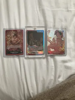 One Piece trading cards Ace OP-13 Leader Alt Art, Ace (red) Leader, Ace 5 Cost - Image 1