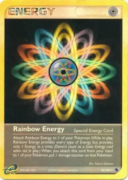 Rainbow Energy - 95/109 - Rare - Reverse Holo DMG, English Pokemon EX Ruby and S - Image 1