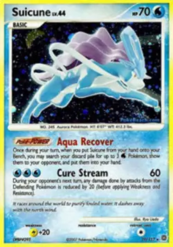 Suicune - 19/132 - Holo Rare PL/MP, English Pokemon Secret Wonders - Image 1