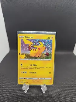 Pokemon TCG General Mills 25th Anniversary Pikachu #SWSH039 Black Star Promo - Image 1
