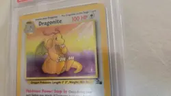 Dragonite PSA 7 Pokemon TCG Fossil 4/62 HOLO Unlimited HOLO RARE GRADED - Image 5