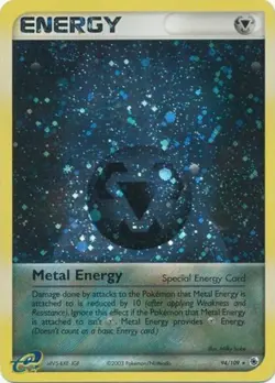 Metal Energy - 94/109 - Rare - Reverse Holo DMG, English Pokemon EX Ruby and Sap - Image 1