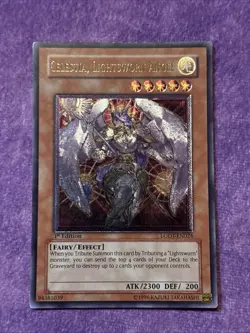 1x YuGiOh Celestia Lightsworn Angel Ultimate 1st LODT Euro Print MP - Image 1