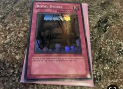 Yugioh! LP Royal Decree - TP6-EN004 - Super Rare - Unlimit Light played signed - Image 1