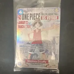 One Piece CCG Monkey.D.Luffy US Voyage Promo Holo Card 4-000 2026 5000 - Image 1