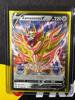 Zamazenta V - 098/159 - Pokemon Crown Zenith Sword & Shield Ultra Rare Card NM - Image 3