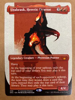 MTG 1x Urabrask, Heretic Praetor 468 Concept Streets of New Capenna Magic x1 NM - Image 1