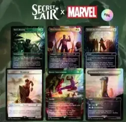 Magic The Gathering Secret Lair x Marvel's Black Panther Rainbow Foil Edition - Image 1