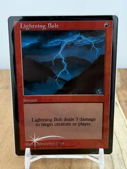 Magic: The Gathering | Lightning Bolt | Judge Promo - 1995 MTG - Image 1