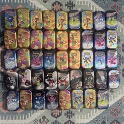 Pokemon TCG - Empty Tin Lot - 43 Tins - 151 Paldea etc - Image 1