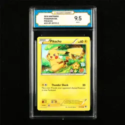 TQG 9.5 MINT+ 2014 Pokemon ENG Pikachu 27/111 C - Image 1