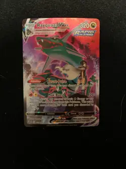 Pokemon Rayquaza VMAX Rapid Strike Ultra Rare TG20/TG30 Silver Tempest Holo - Image 2
