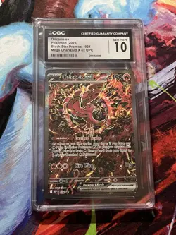 Oricorio ex Pokemon 2024 Black Star Promos 024 Mega Charizard UPC CGC Graded 10 - Image 1