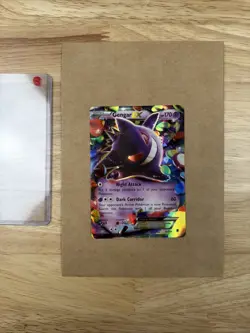 Pokemon Gengar EX TCG Ultra Rare Card 34/119 XY: Phantom Forces - Small Crease B - Image 1