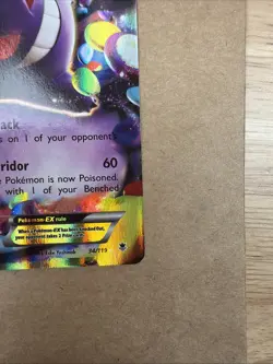 Pokemon Gengar EX TCG Ultra Rare Card 34/119 XY: Phantom Forces - Small Crease B - Image 4