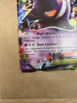 Pokemon Gengar EX TCG Ultra Rare Card 34/119 XY: Phantom Forces - Small Crease B - Image 5