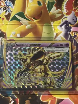 POKEMON NIDOKING BREAK RARE FOIL 46/108 EVOLUTIONS TCG 180 HP - Image 1