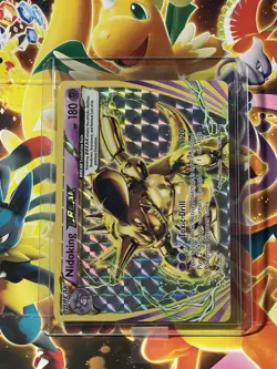 POKEMON NIDOKING BREAK RARE FOIL 46/108 EVOLUTIONS TCG 180 HP - Image 2