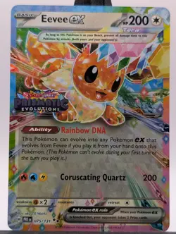 Eevee EX Prismatic Evolutions STAMPED Promo 075/131 Pokemon 2025 - Image 1