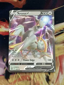 Pokemon TCG Arceus V 122/172 Swsh09: Brilliant Stars Full Art Ultra Rare Holo - Image 1