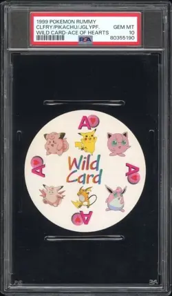 1999 Pokemon Rummy Clefairy Pikachu Jigglypuff Evolution Ace PSA 10 POP 10 - Image 1