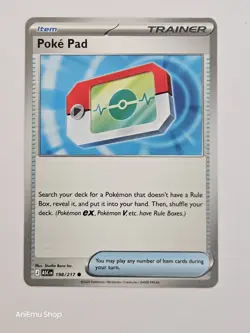 Poke Pad 198/217 Common Ascended Heroes - Pokemon TCG - Pack Fresh Near Mint NM - Image 1