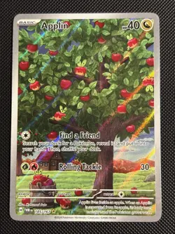 2024 Pokemon TWMen Twilight Masquerade 185/167 Applin - Image 1
