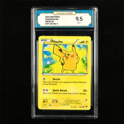 TQG 9.5 MINT+ 2014 Pokemon ENG Pikachu 42/146 C - Image 1