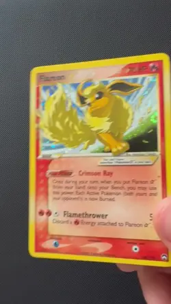 Pokemon Flareon Gold Star 100/109 Holo NM 🔥🔥 Power Keepers TCG - Image 2