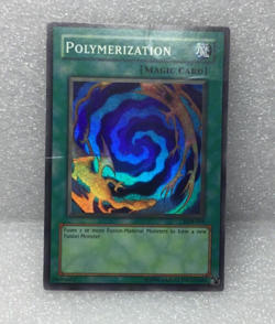 Vintage Yu-Gi-Oh! TCG Polymerization LOB-059 Super Rare WAVY Unlimited - Image 2