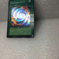 Vintage Yu-Gi-Oh! TCG Polymerization LOB-059 Super Rare WAVY Unlimited - Image 3