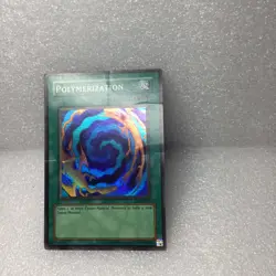 Vintage Yu-Gi-Oh! TCG Polymerization LOB-059 Super Rare WAVY Unlimited - Image 4
